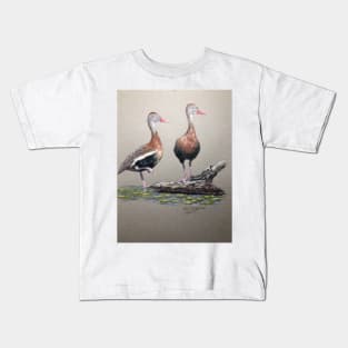 Lack Bellied Whistling Duck Kids T-Shirt